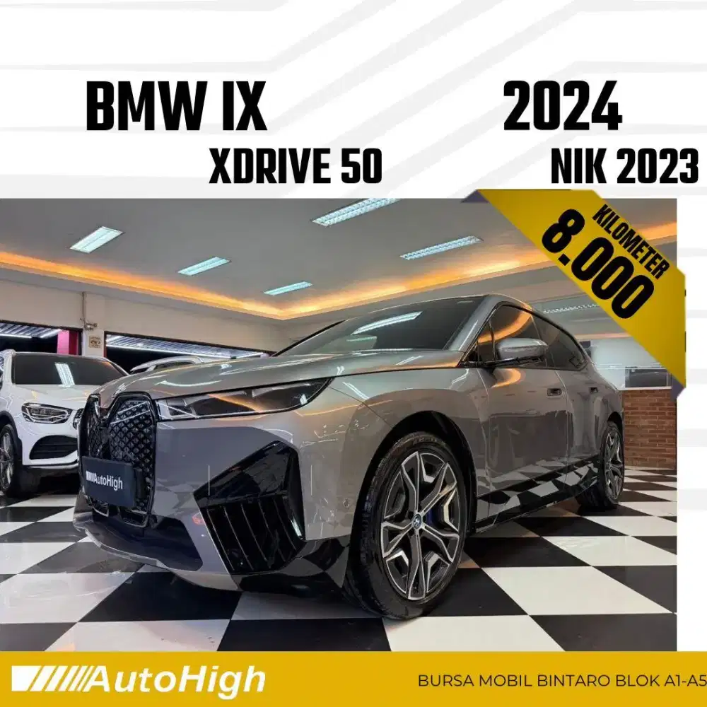 DP50% [Km8.000] iX XDrive50i 2023 Grey Reg 2025 #AUTOHIGH