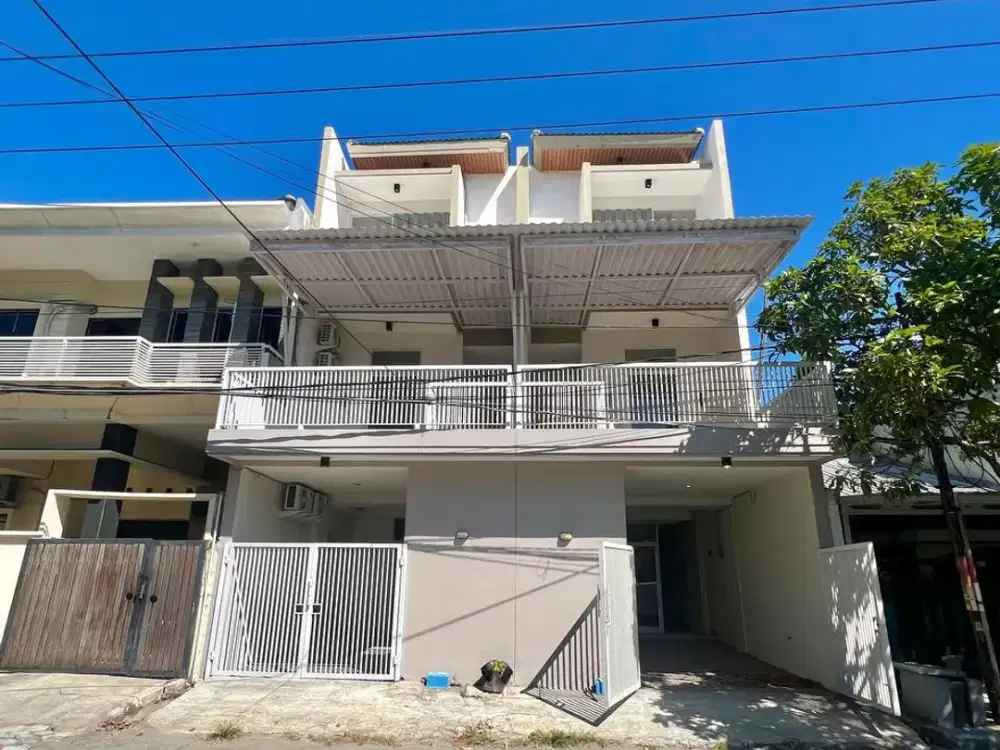 Rumah Baru Berkonsep Town House 3 Lt  Di Wisma Permai Row Jalan Lebar