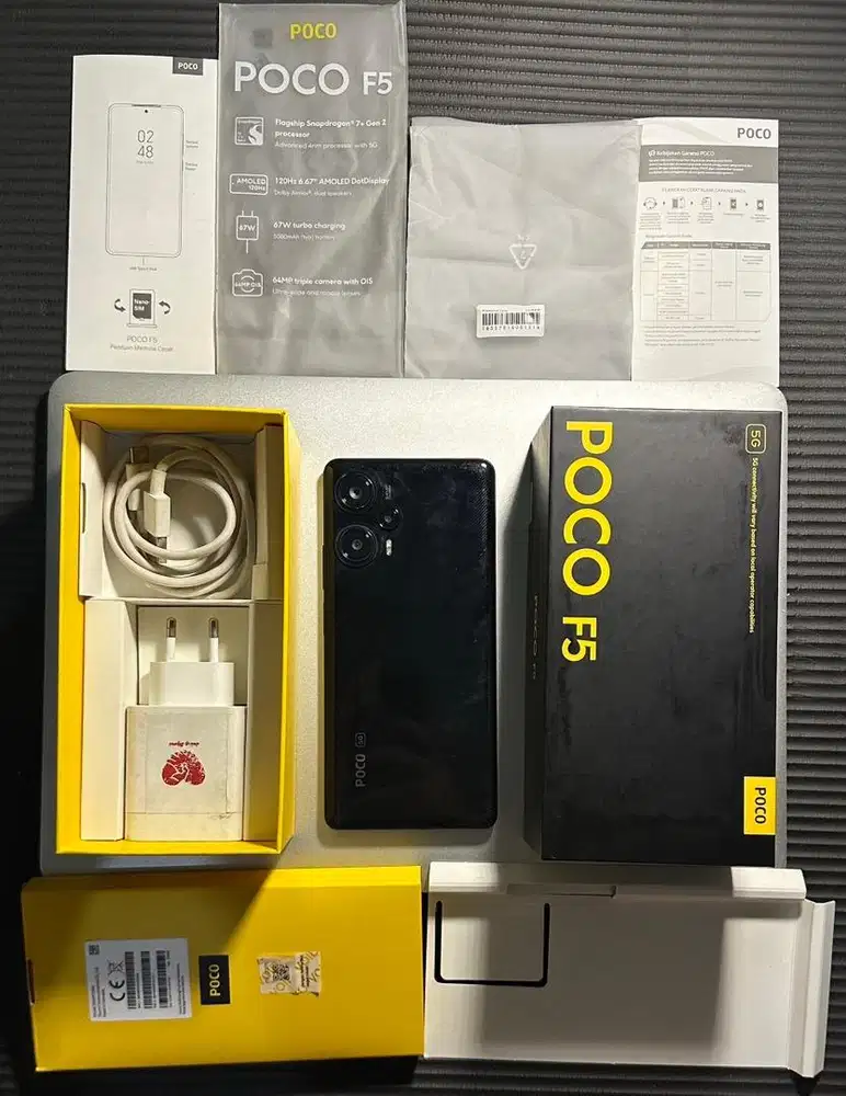 Xiaomi Poco F5 5G 8/256GB fullset fisik mulus pemakaian Garansi on!