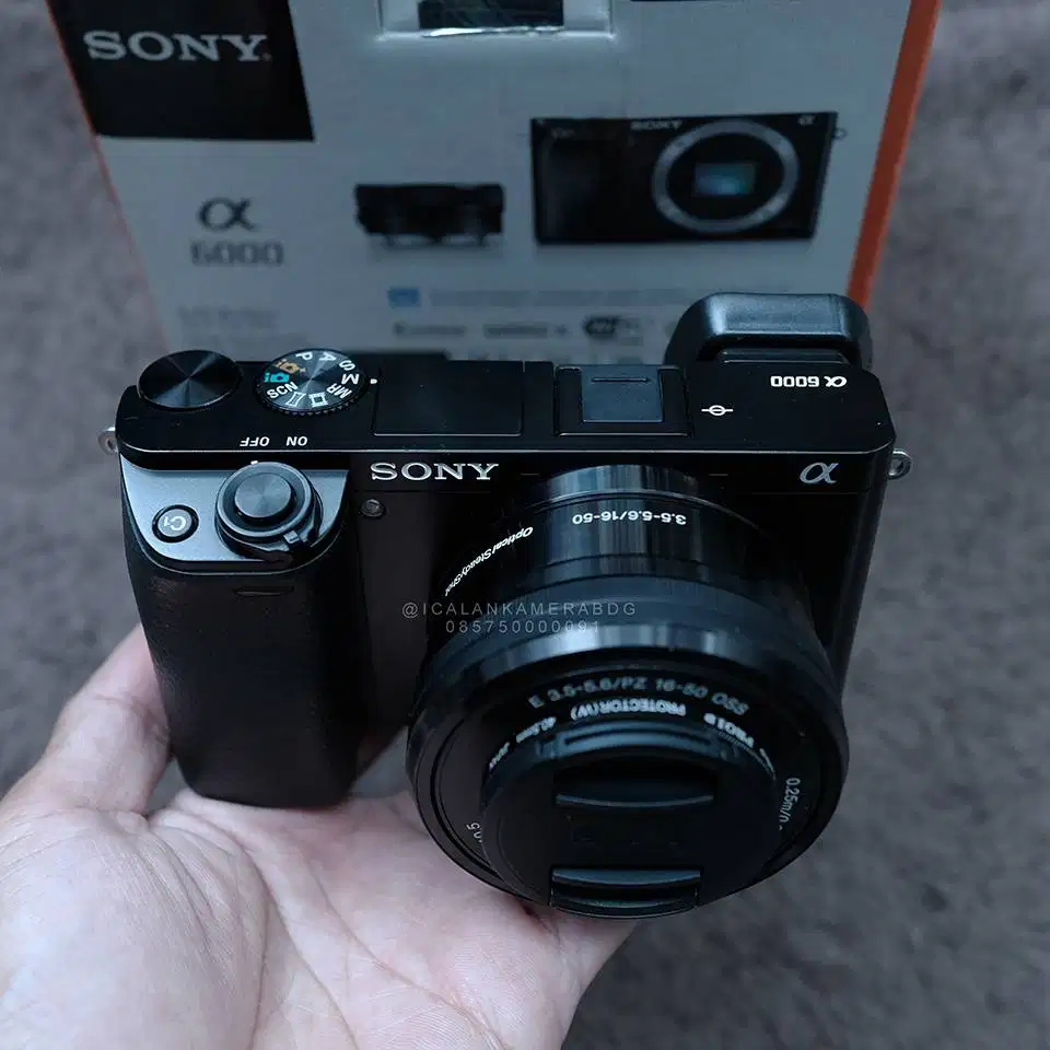 Sony A6000 Kit 16-50mm Mulus Fullset Box Sony A6300 A6400