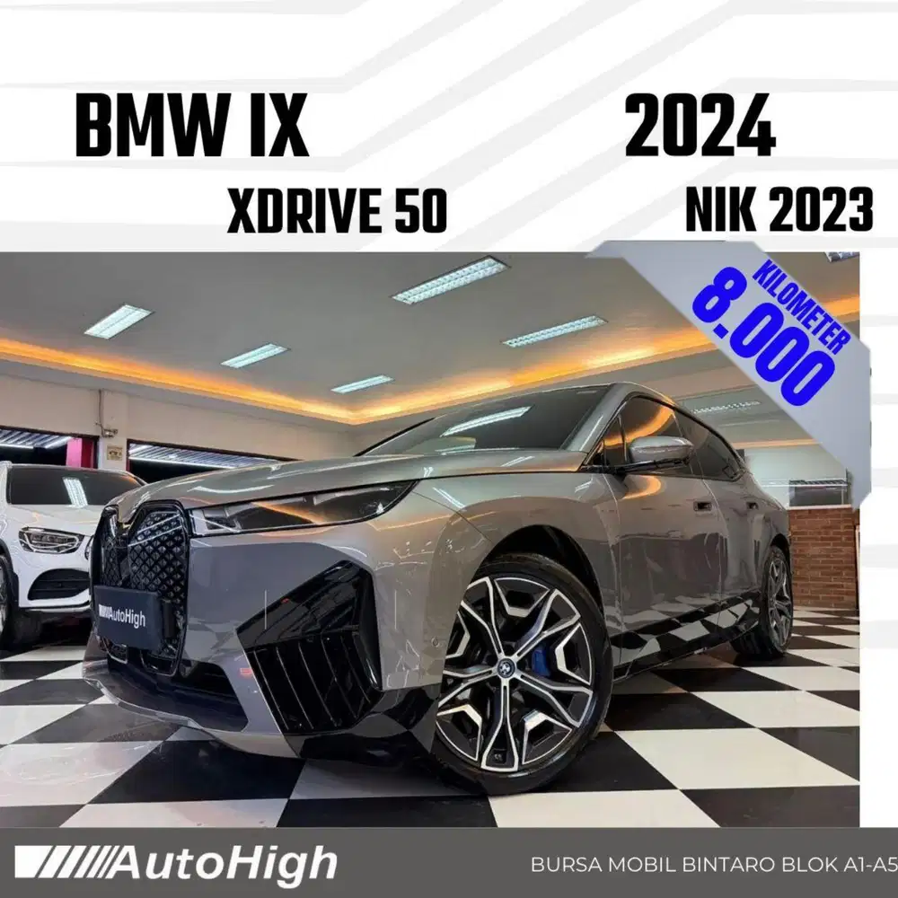 DP50% [Km8.000] iX xDrive50i 2023 Grey Reg 2024 #AUTOHIGH