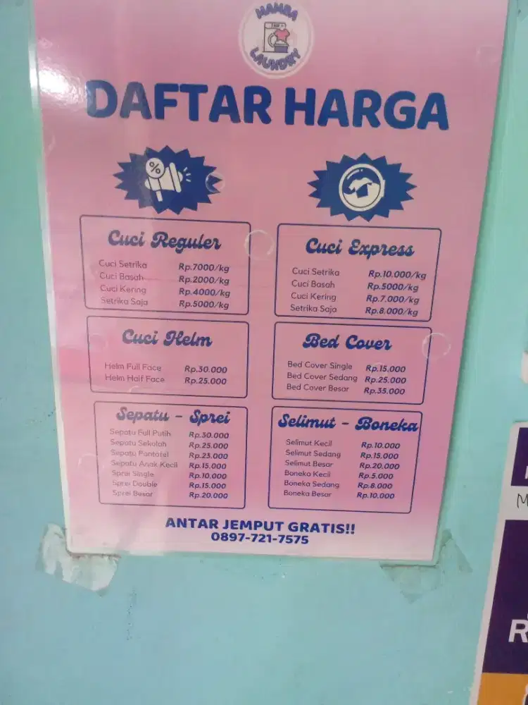 Mencari karyawan laundry