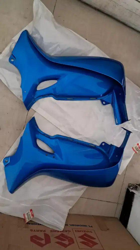 Sayap legshield suzuki smash new 2006 2008 warna biru Baru Original
