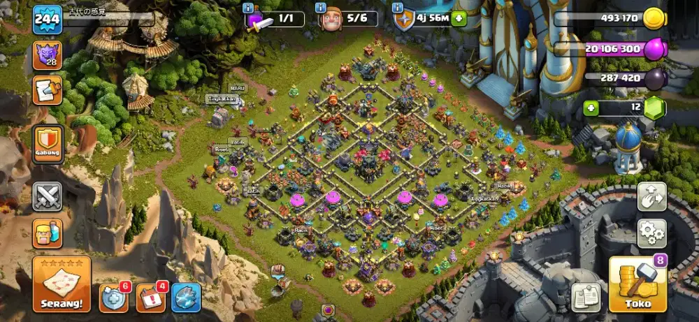 AKUN COC TH7 MAX LATAR LEGENDARIS