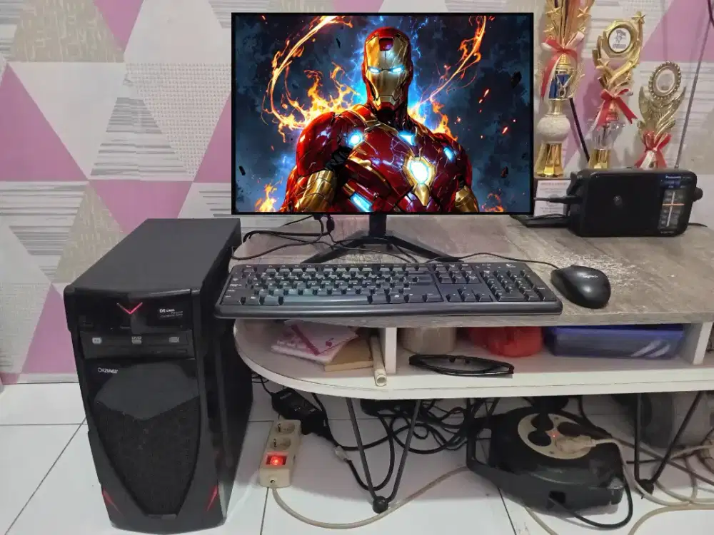 PC GAMING DESIGN + LCD + RAM 8 GB + VGA 1 GB + HD 500 GB + GAMES APP