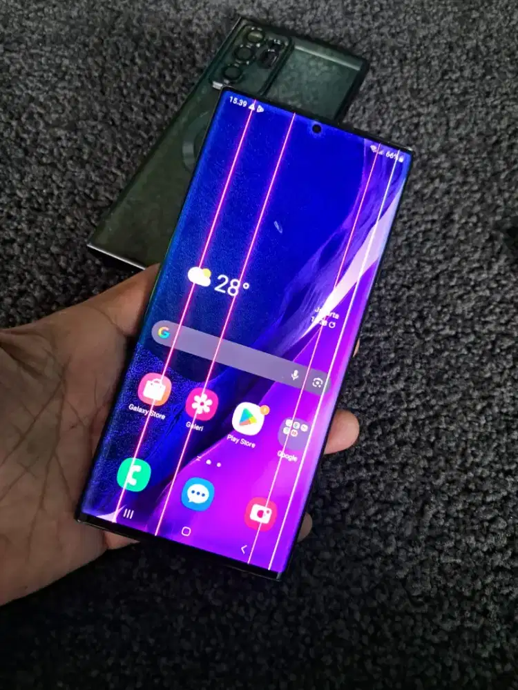 Samsung Note 20 ultra 5g ram 12/512 mulus minus layar garis aja