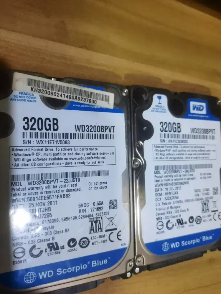 Hardisk Laptop 500gb/320gb Jual Murah Normal(Minat WA aja )Siap COD an