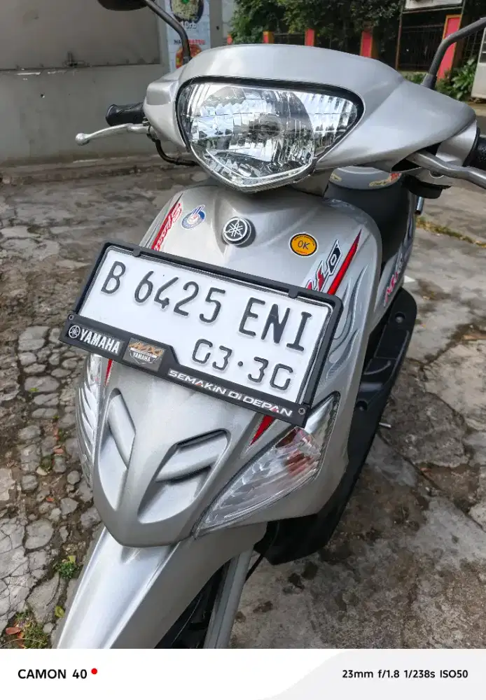RESTORASI RINGAN: MIO SPORTY BASIC SMILE 2009 ABU-ABU PLAT DEPOK