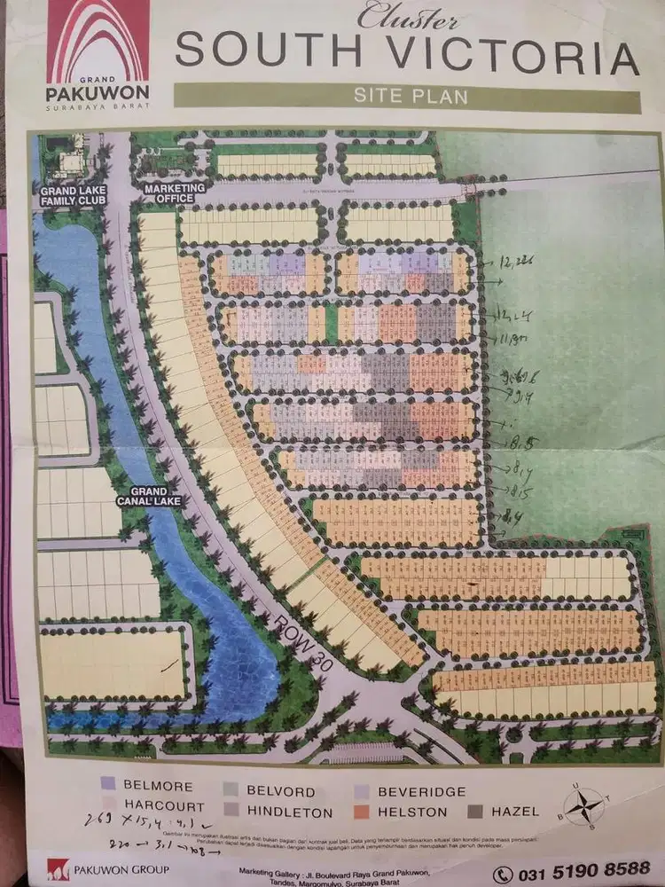 *Jual tanah Grand pakuwon. Cluster South Victoria*