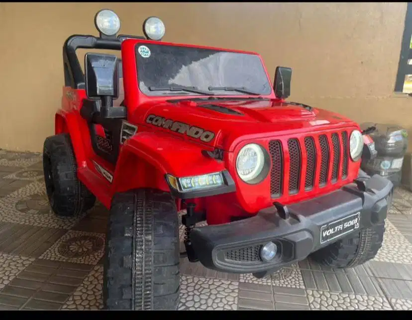 Jeep Volta AKI Komando 5088 Merah (Musik dan Lampu)