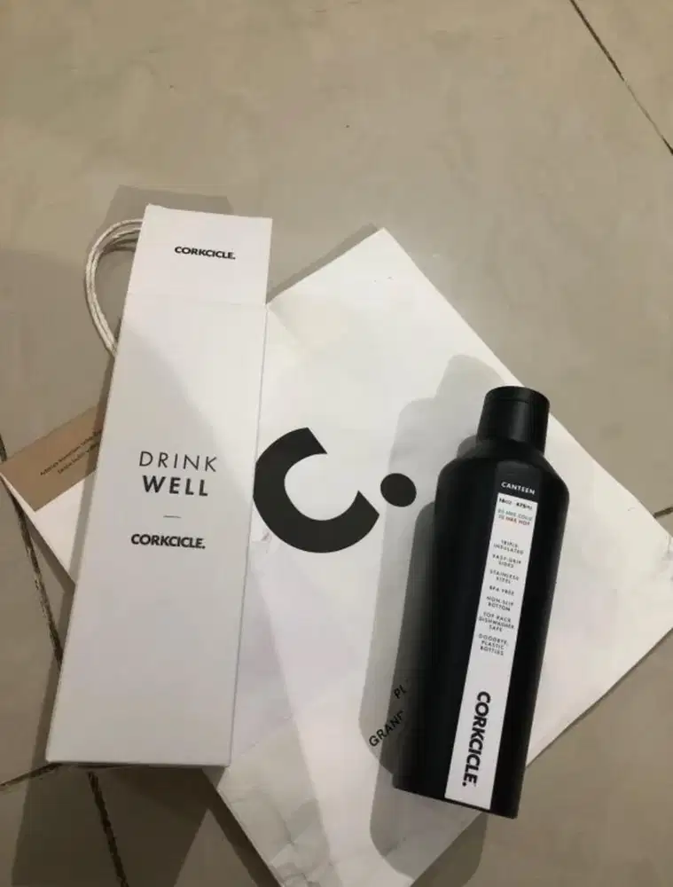 Corkcicle Canteen 16 Oz Dipped Blackout Tumbler Belum Dipakai