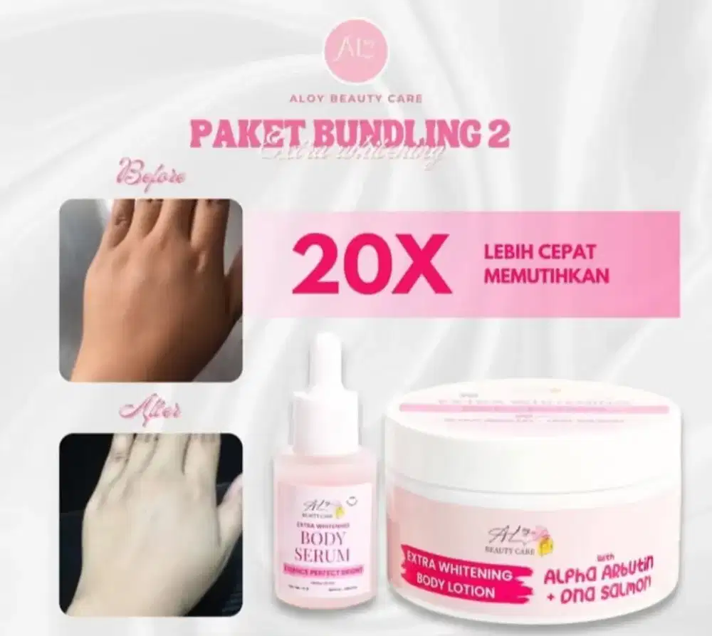 Body lotion dan Body Serum Pemutih BPOM