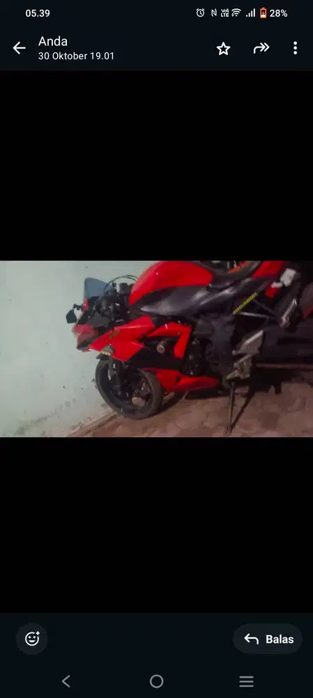 Dijual Sepeda motor Ninja 250cc