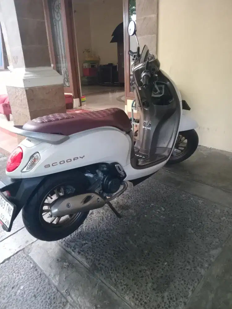 Scoopy pèertige keyles surat legkap pajak hidup plat pajang mesin alus