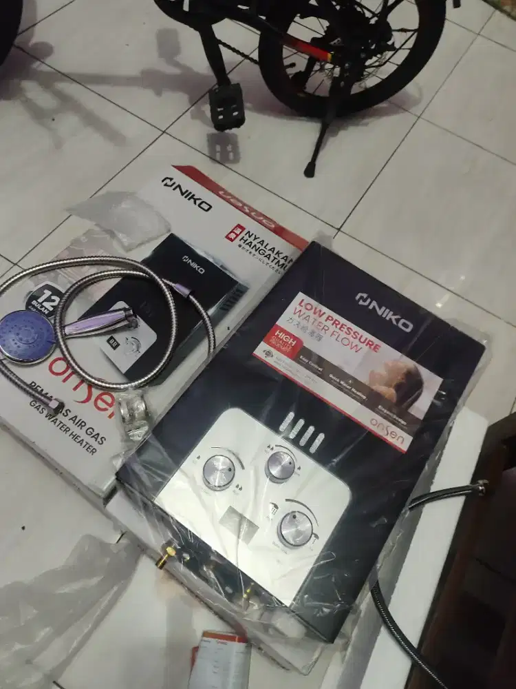 Water heater gas, dilengkapi LED