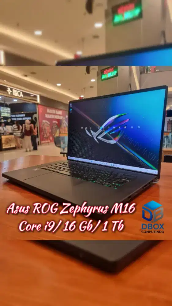 Asus Zephyrus M16 - intel Core i9-12900H - RAM 16 GB/ SSD 1 TB