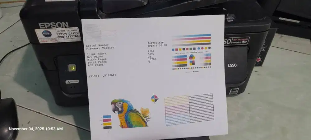 printer epson L550 normal