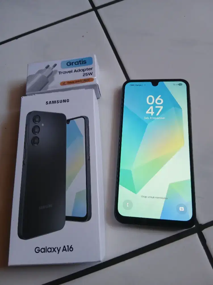 Jual hp samsung A16 warna black