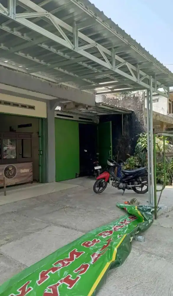 Kanopi baja ringan atap teras terpasang