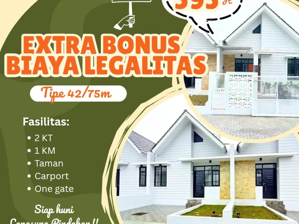 Rumah Siap Huni Bonus Melimpah dekat Alun Alun Cimahi