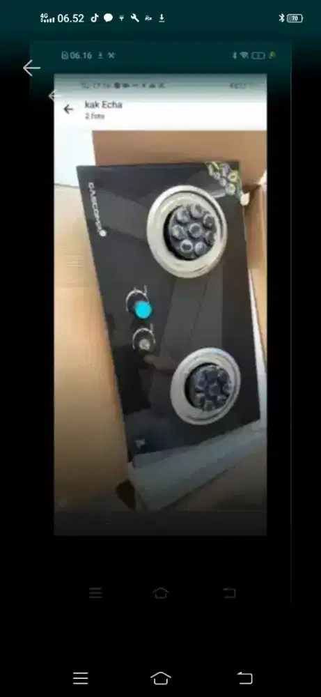 kompor gas tanam masih baru