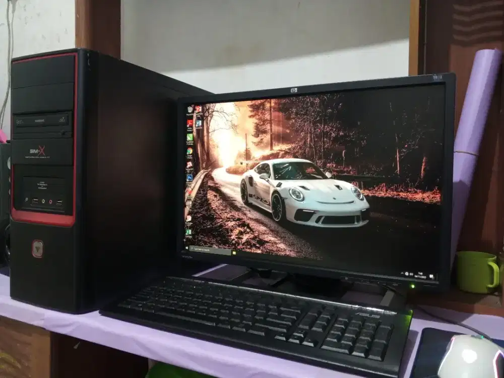 Pc intel core i5 + monitor 22inch fullset (ram 8gb + ssd)