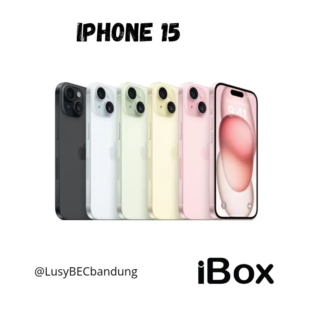 IPHONE 15 128GB Resmi IBOX Bisa Cash/Cicilan Promo Cicilan Tanpa DP