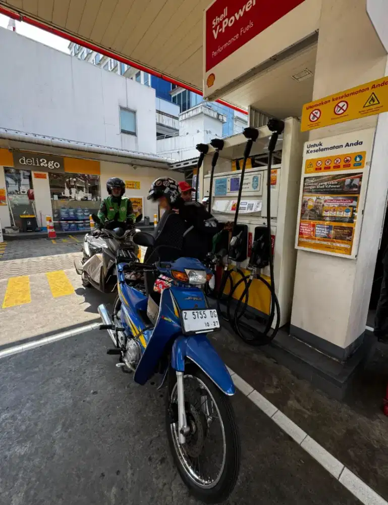 Supra x 100 thun 2004 biru asli