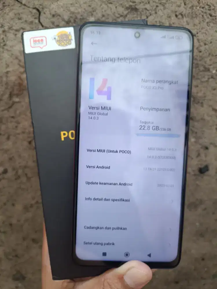 Jual POCO X3 Pro 8/256 GB Fullset Garansi Resmi