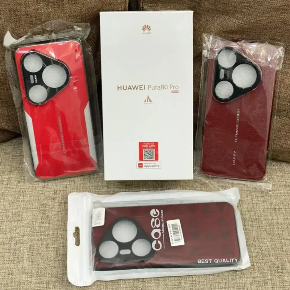 Huawei Pura 80 Pro 12/512 Red FREE 3pc Case Premium BNIB Garansi Resmi