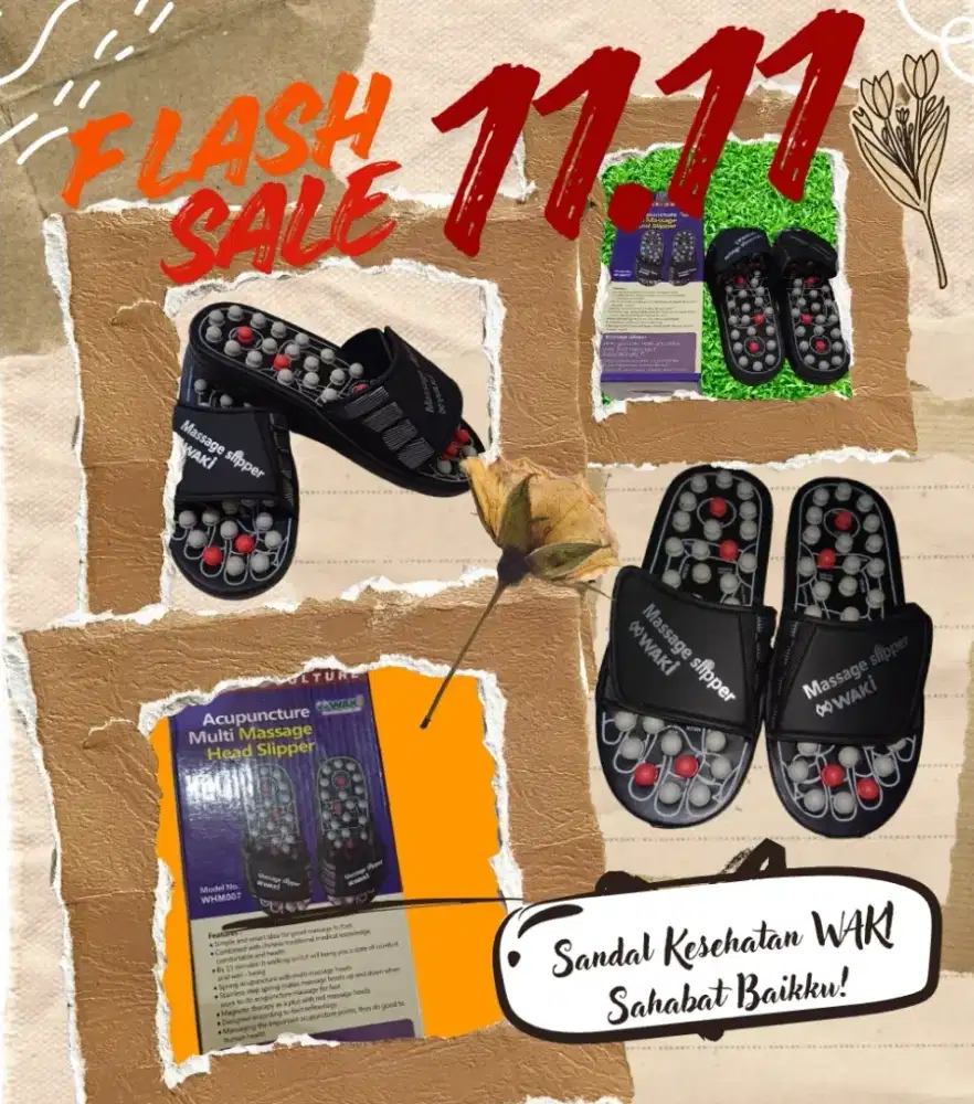 Sandal Pijat Akupuntur Untuk Penyembuhan Penyakit Stroke