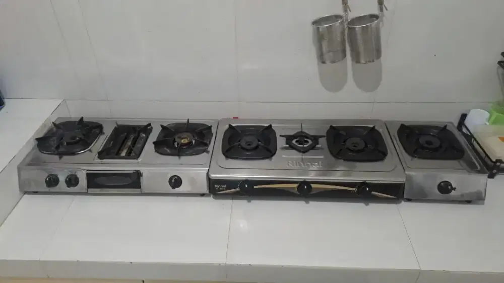 Kompor gas 3 tungku, 1 tungku