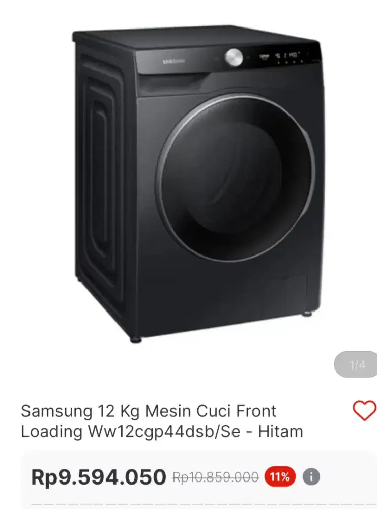 Mesin cuci samsung 12KG hemat listrik