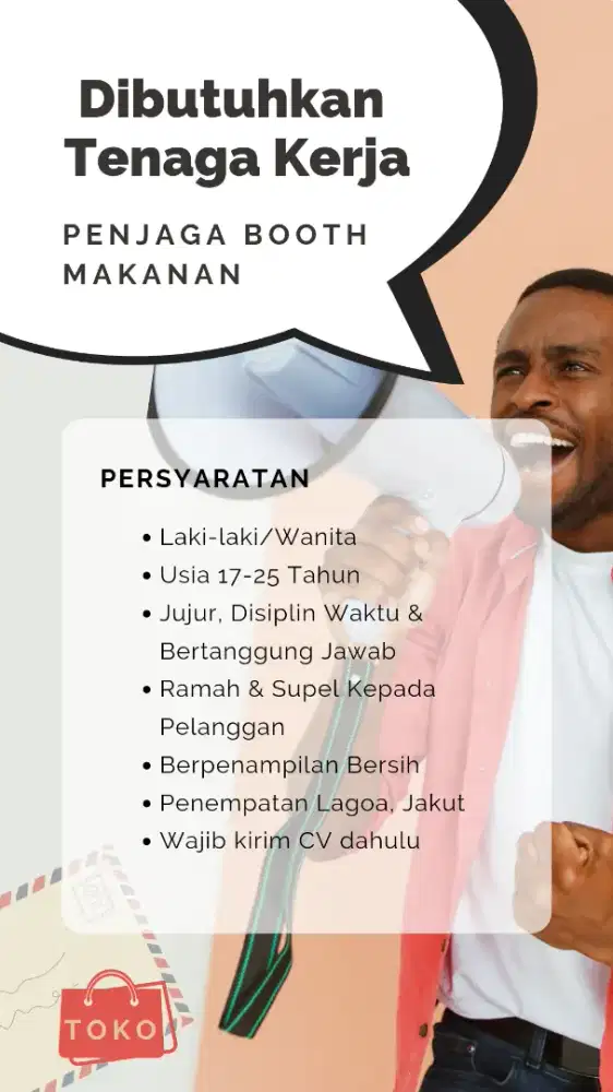 Lowongan Kerja Penjaga Booth Makanan