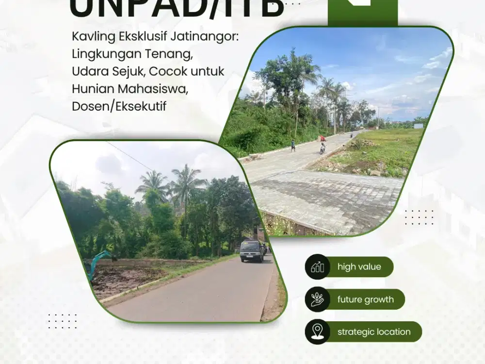 PROMO SPESIAL AKHIR PEKAN! Free AJB untuk 2 Pembeli Pertama Kavling Hegarmanah Jatinangor