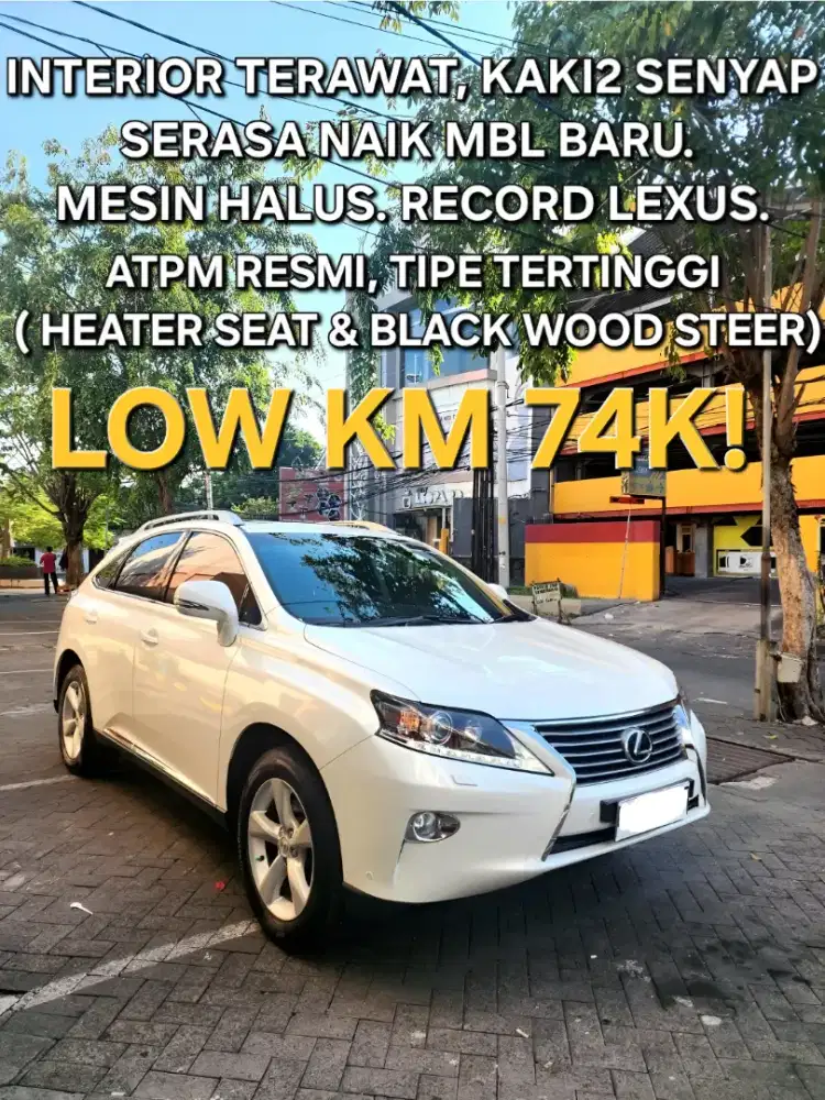 LOW KM! LEXUS RX270 ATPM, Tipe Tertinggi. Peremajaan Kaki2 Set, & REM