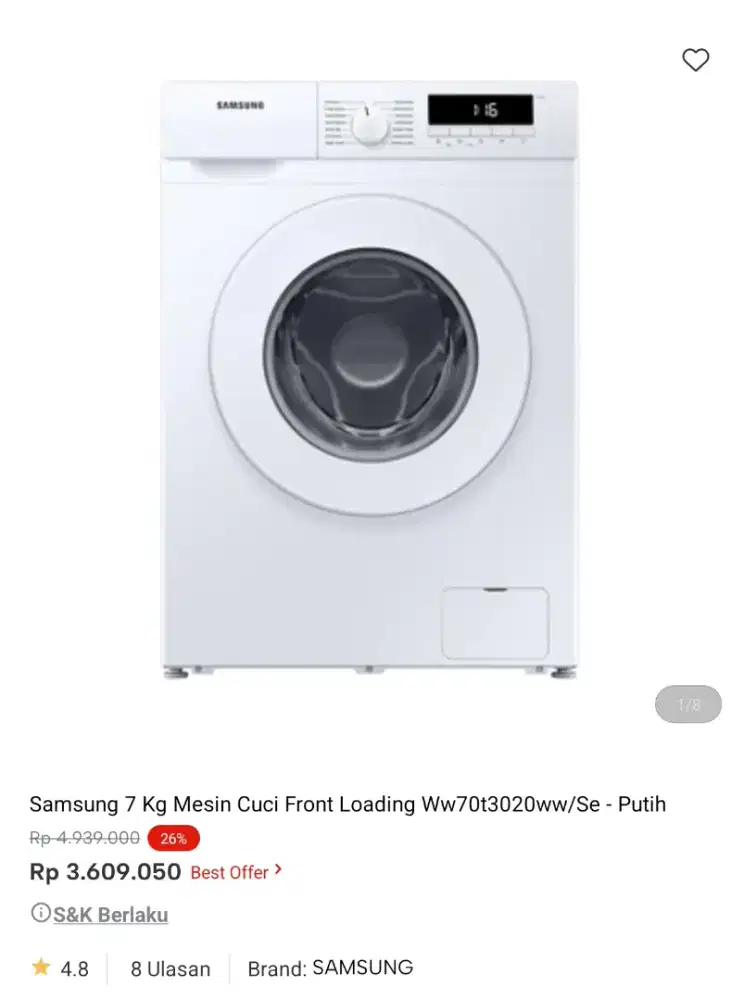 mesin cuci promo bisa cicilan syarat ktp tanpa dp