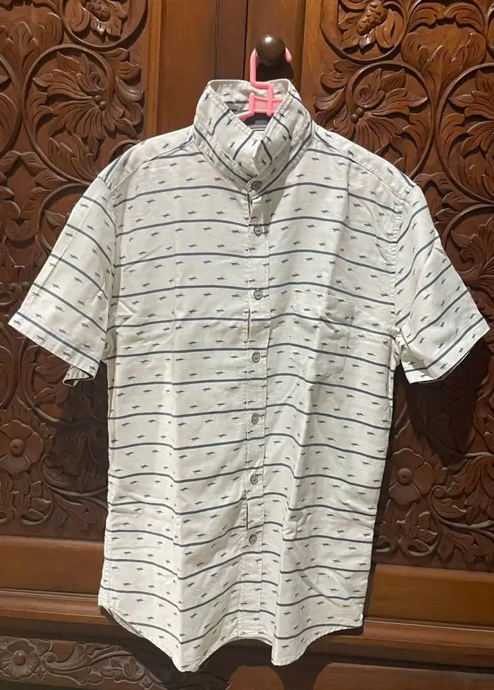Baju Kemeja Putih motif size L
