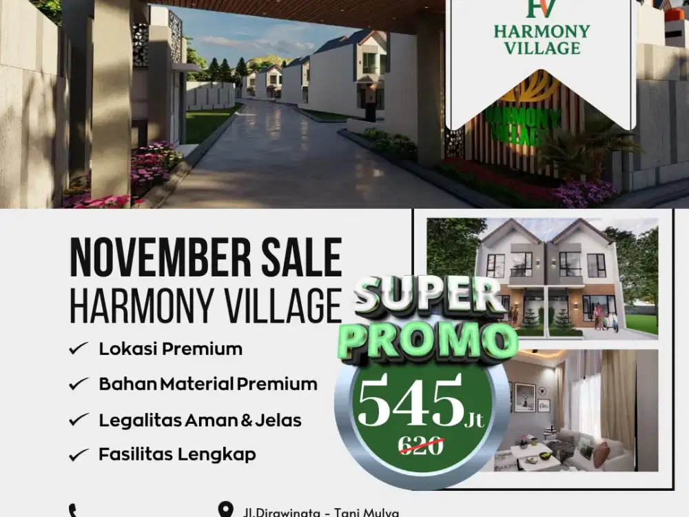 Rumah Idaman Gen-Z 2 Lantai Dengan Lokasi Strategis dan Diskon 75Jt!