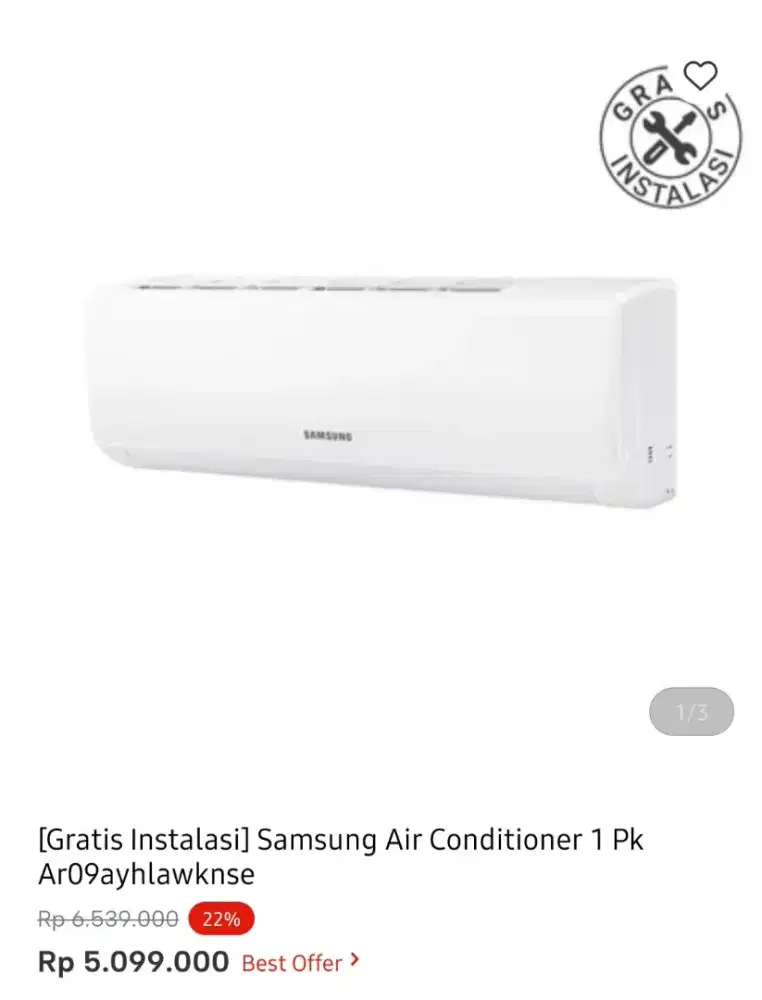 AC SAMSUNG 1 PK AR09AY