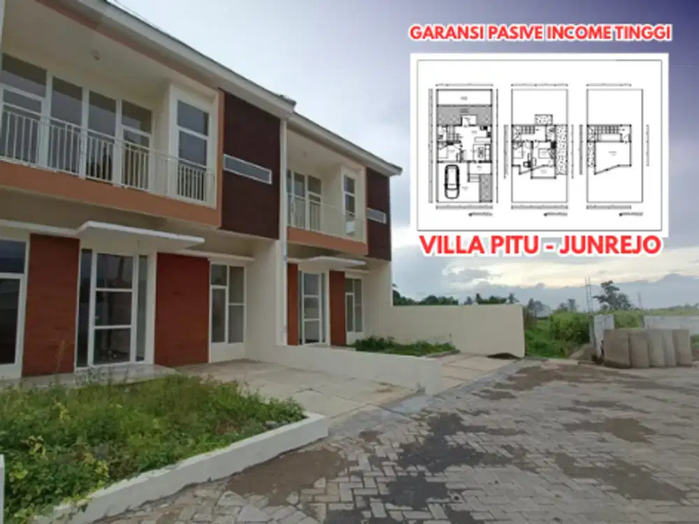 DIJUAL VILLA PASIVE INCOME TINGGI JUNREJO BATU