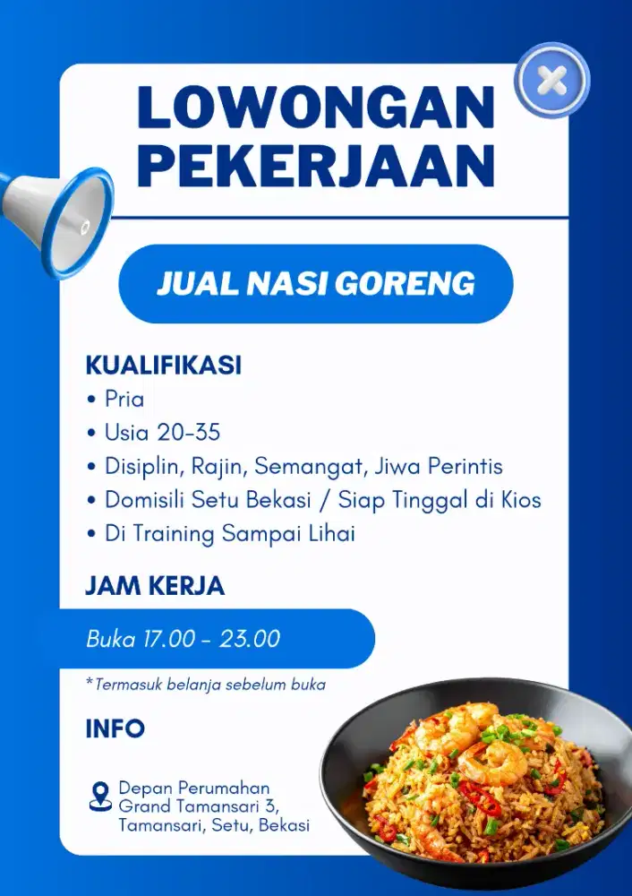 Lowongan Jualan Nasi Goreng