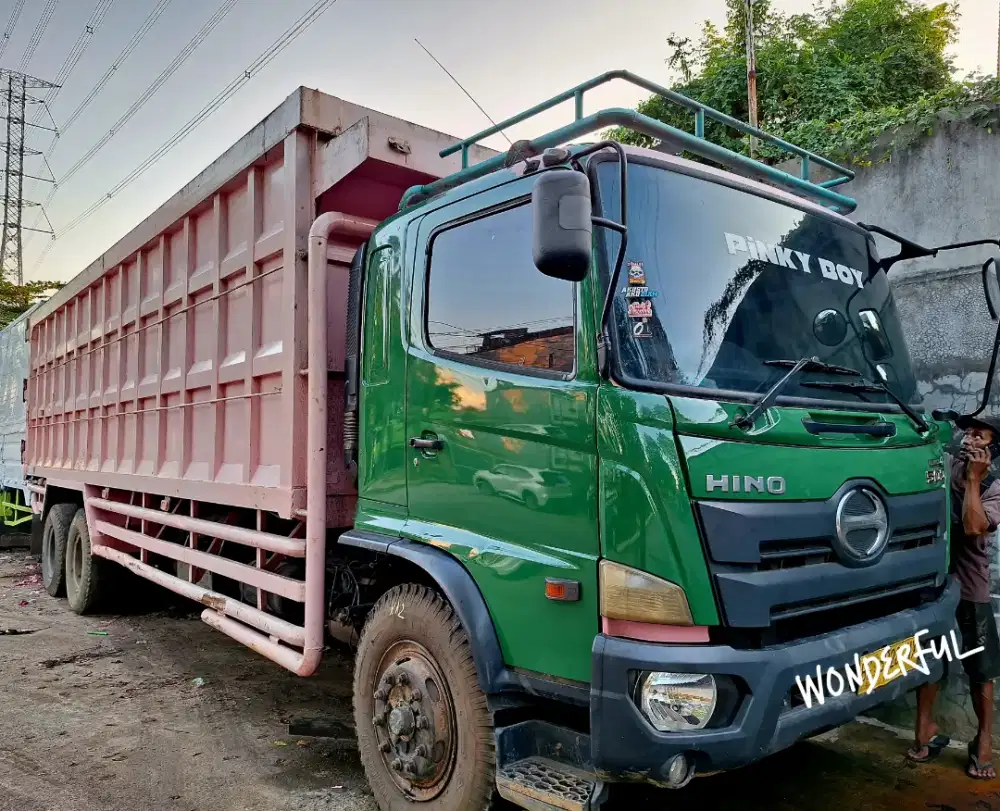 Hino Lohan 500 FM 280 JW 6×4 Tronton bak Besi 9.7m LongTurbo Bio Solar