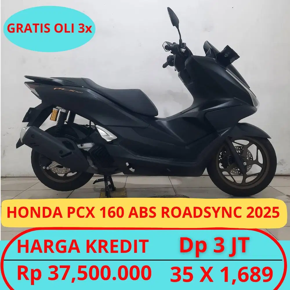 Honda Pcx 160 Abs Roadsync 2025 Garansi Mesin,Gratis Servis