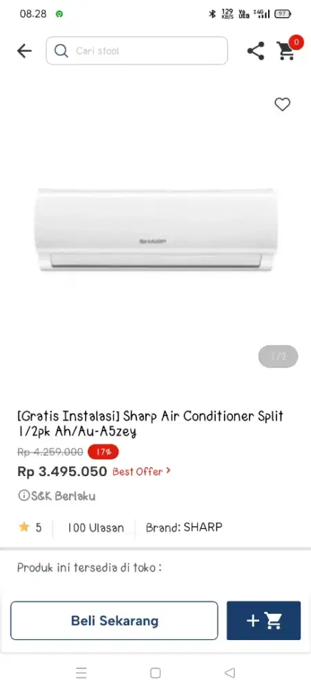 Promo ac ½ pk sharp