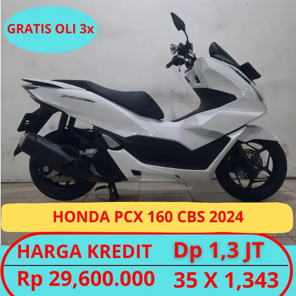 Honda Pcx 160 Cbs 2024 Dp Murah Hanya 1,3 Juta