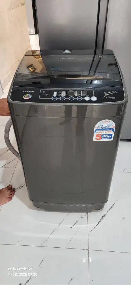Mesin Cuci Sanken 7kg Sakura Series top loading 1 tabung