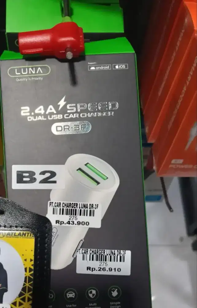 CAR CHARGER LUNA DR-3F ATLANTIS DAHSYAT