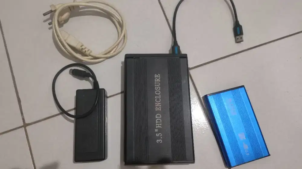 Hardisk enclosure untuk hardisk internal external 2.5 dan 3.5 inch