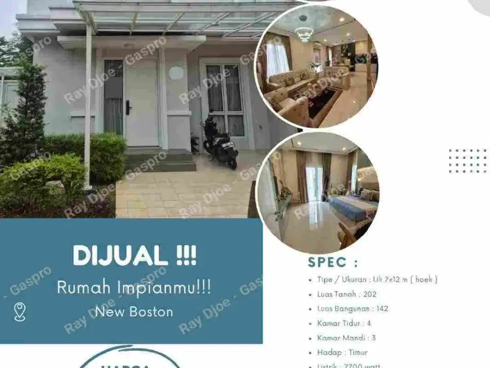 Rumah Murah Cantik Mewah 2 lantai 4 kamar tidur view club house langsung di kota gading serpong